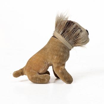 Toy dog, miniature “Bully”, probably Steiff, 1930s.