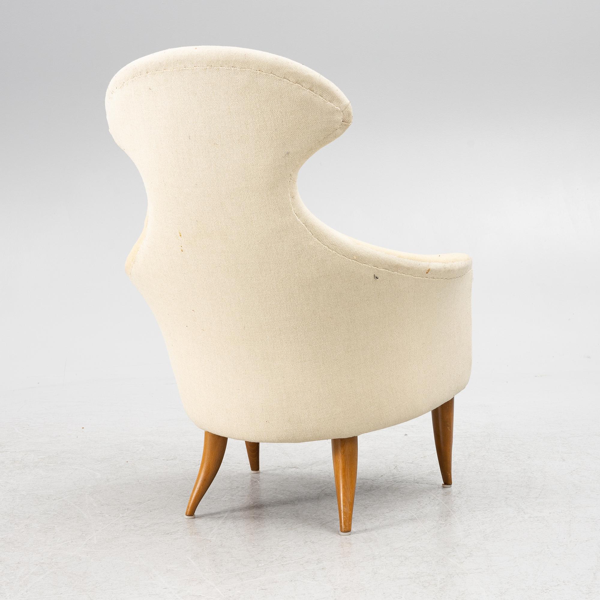 Kerstin Hörlin Holmqvist, armchair, "Stora Eva" from the series "Paradiset", Triva, Nordiska Kompaniet, mid-20th century.