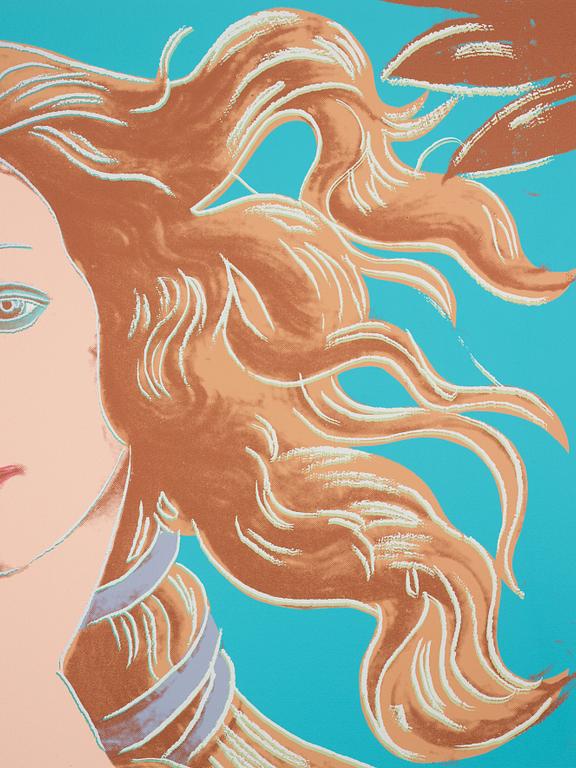 Andy Warhol, "Venus", ur: "Details of renaissance paintings (Sandro Botticelli, Birth of Venus, 1482)".