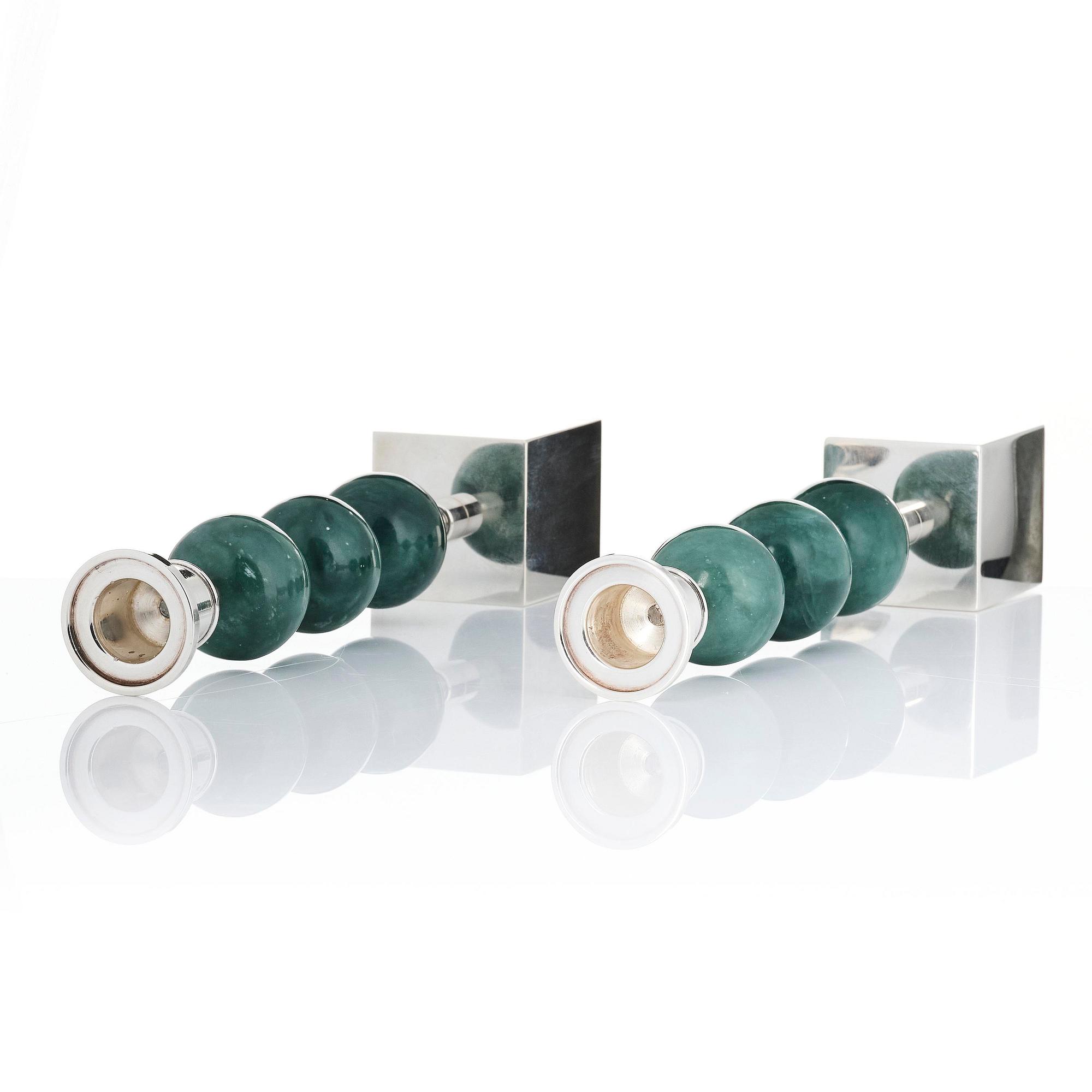 Sigurd Persson, Candlesticks, a pair, “Tre Kulor”, Sigurd Persson Design.
