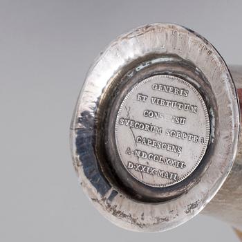 BÄGARE, silver, Anders Hjulström (1784-1816), Köping, 1796. Vikt 84 g.