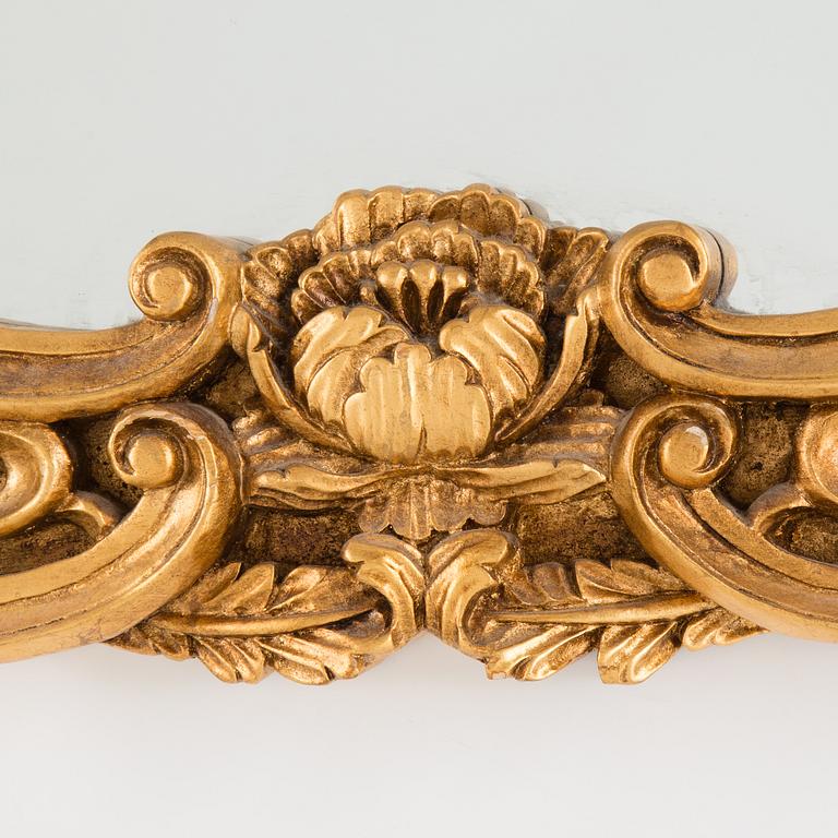 A later part of the 20th century mirror and consol table.