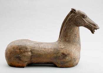 SKULPTUR, gjutjärn, Kina, sent 1900-tal.