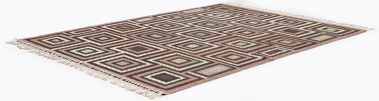 Ann-Mari Forsberg, a carpet, "Tvistrutan", flat weave, c. 275 x 195 cm, signed AB MMF AMF.