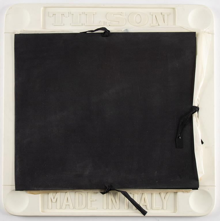 Joe Tilson, färgserigrafier och résin, 5 st, 1968, signerade 7/40.