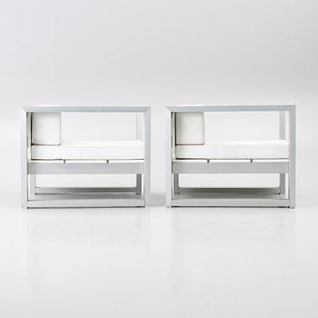 Ramón Esteve, a pair of outdoor easy chairs, "Na Xemena", Gandia Blasco, Spain, contemporary.