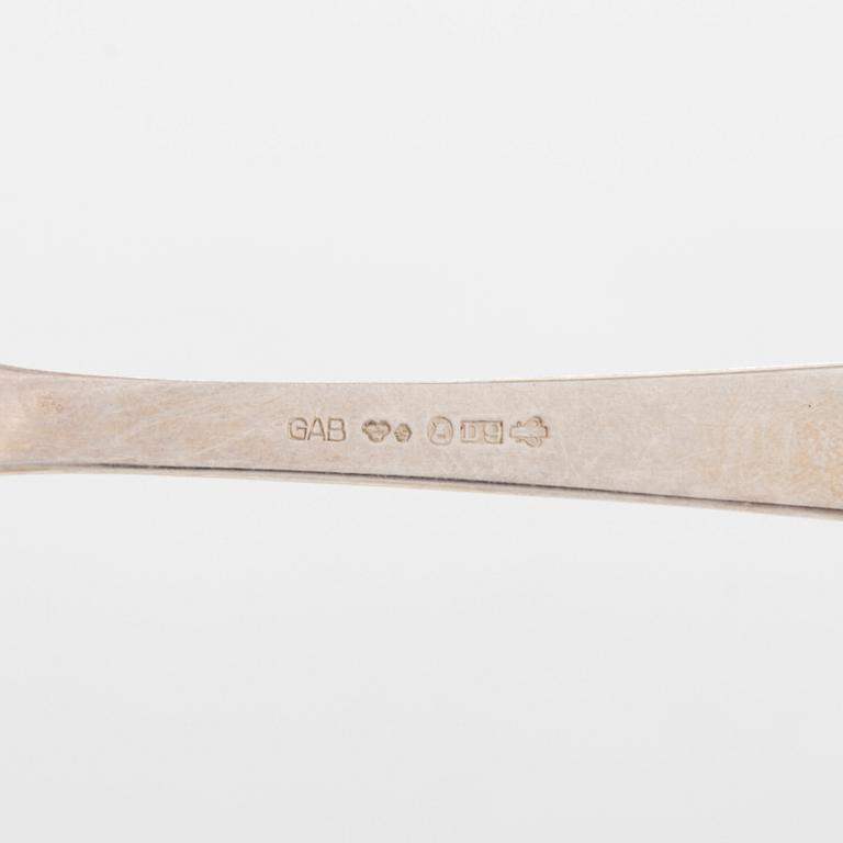 Jacob Ängman, smörgåsbestick, 24 st, silver, "Rosenholm", GAB 1954 -1991.