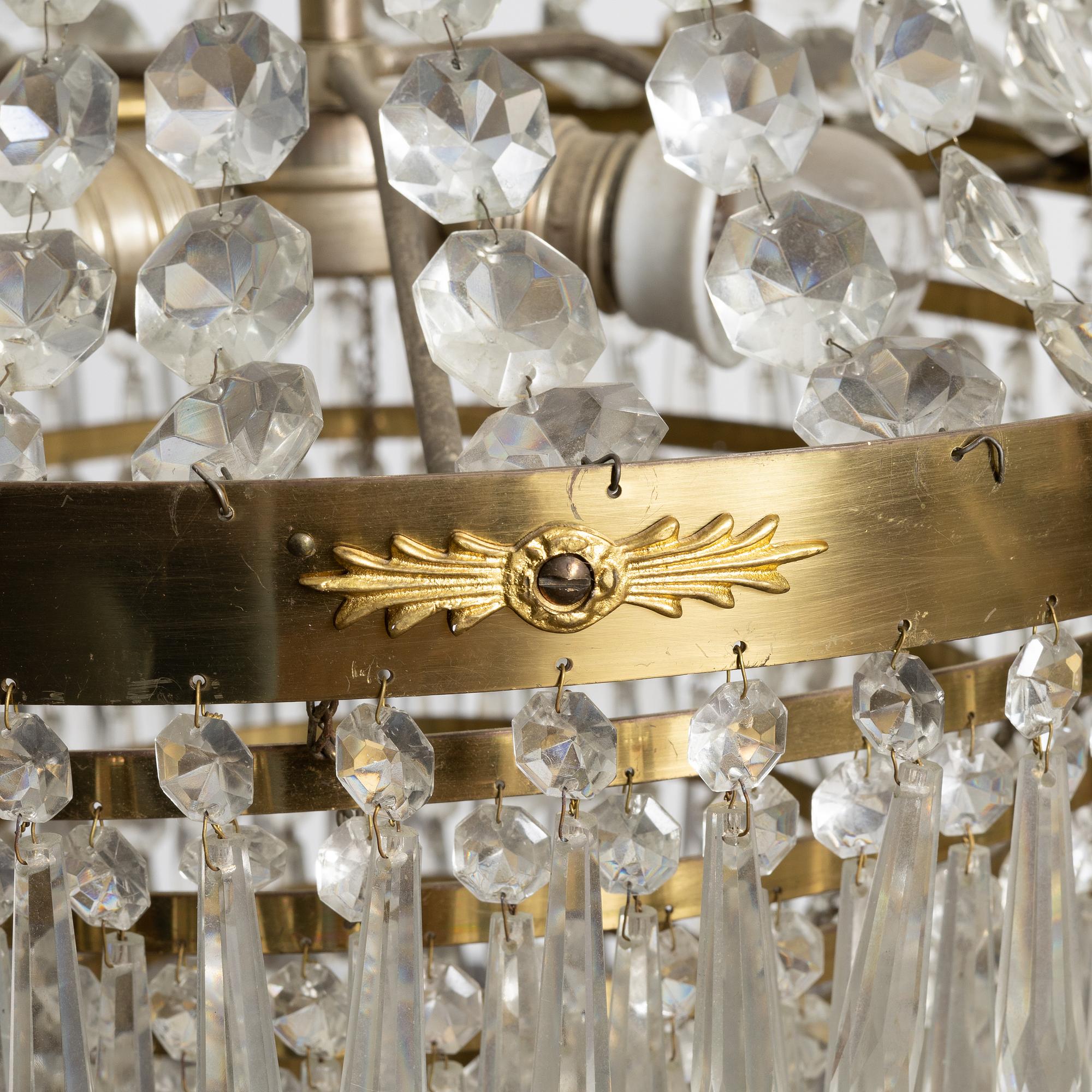 Ljuskrona, gustaviansk stil, 1900-tal.