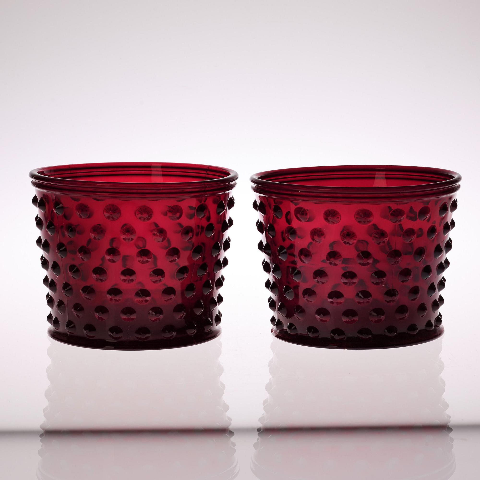 A pair of Josef Frank 'Hortus' cast glass jardinières, Reijmyre for Svenskt Tenn.