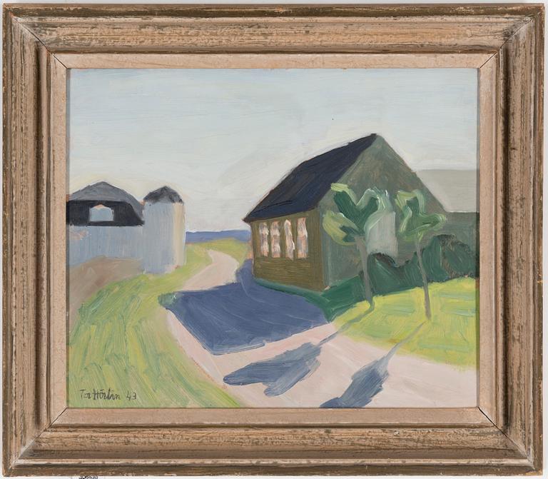 TOR HÖRLIN, olja på pannå, signerad Tor Hörlin och daterad 43.