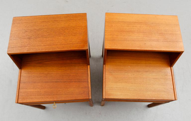 SÄNGBORD, 1 par, "Casino", Sven Engström & Gunnar Myrstrand, Tingströms, 1900-talets andra hälft.