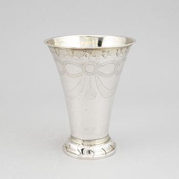 Nils Nordlöf,  bägare, silver, Härnösand 1793.