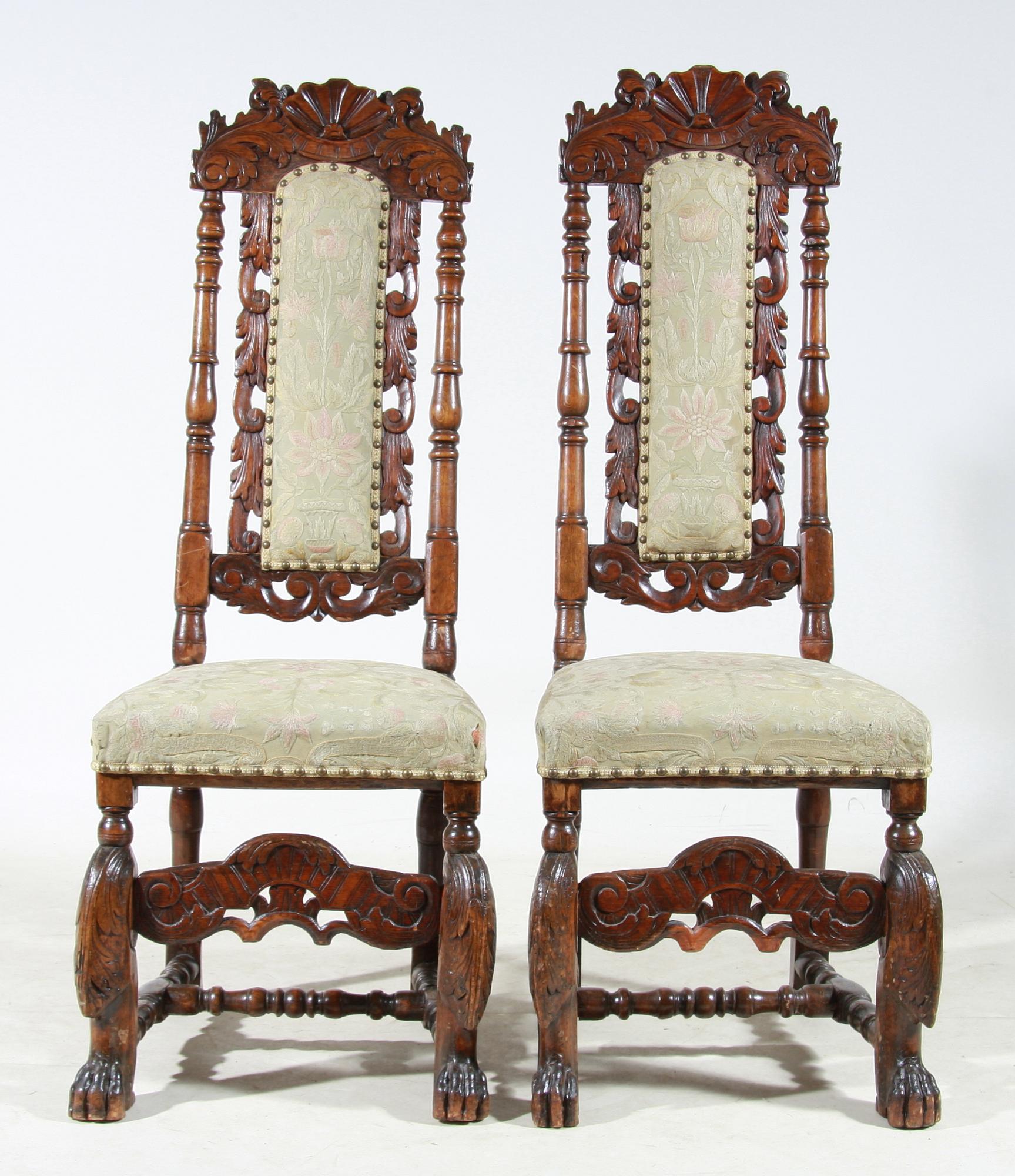 STOLAR, ett par. Barockstil, 1800-tal.