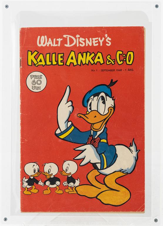 Serietidning, Kalle Anka & Co, nr 1, 1948.