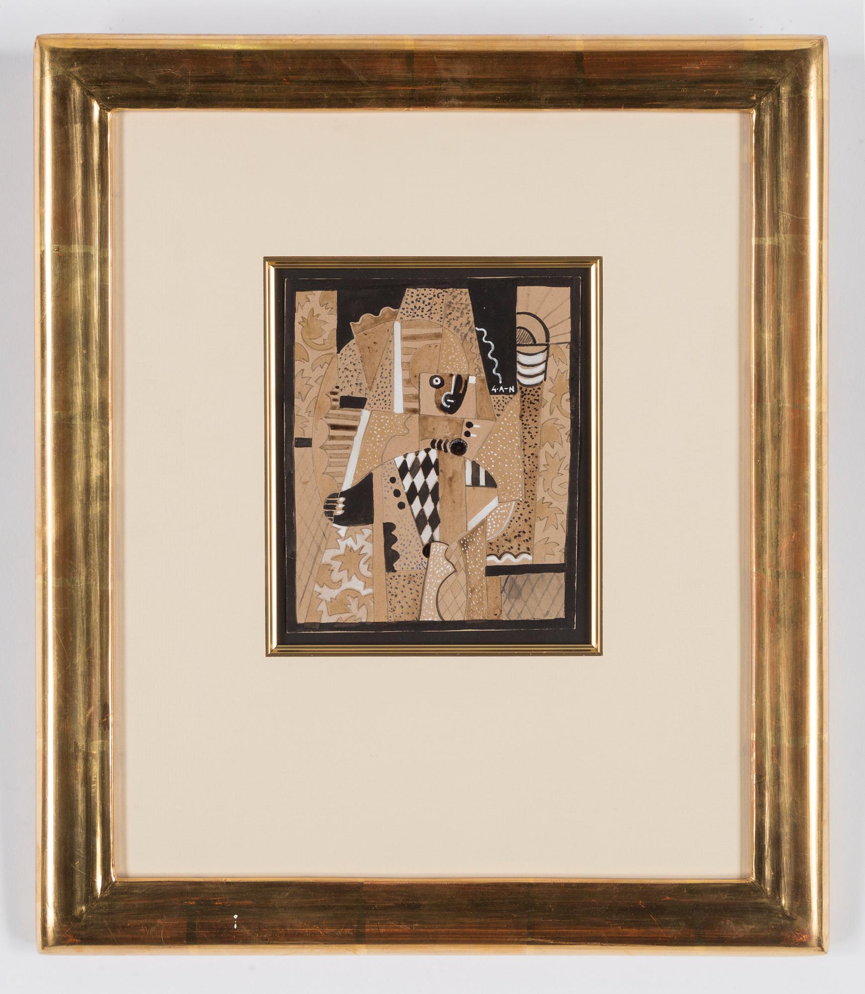 Gösta Adrian-Nilsson, Geometriserande figurkomposition.