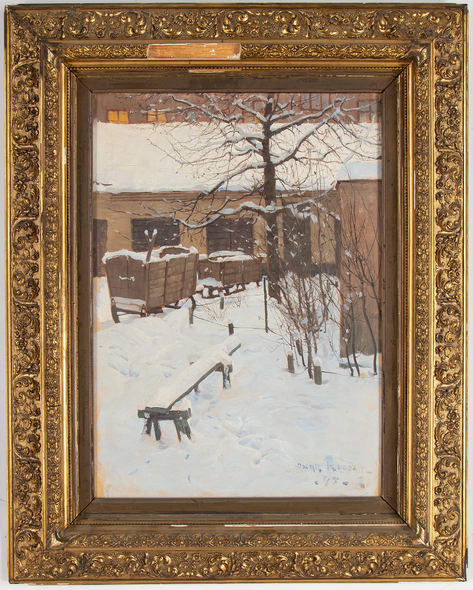 Oscar Keen, oil on canvas, signed Keen and dated -95.