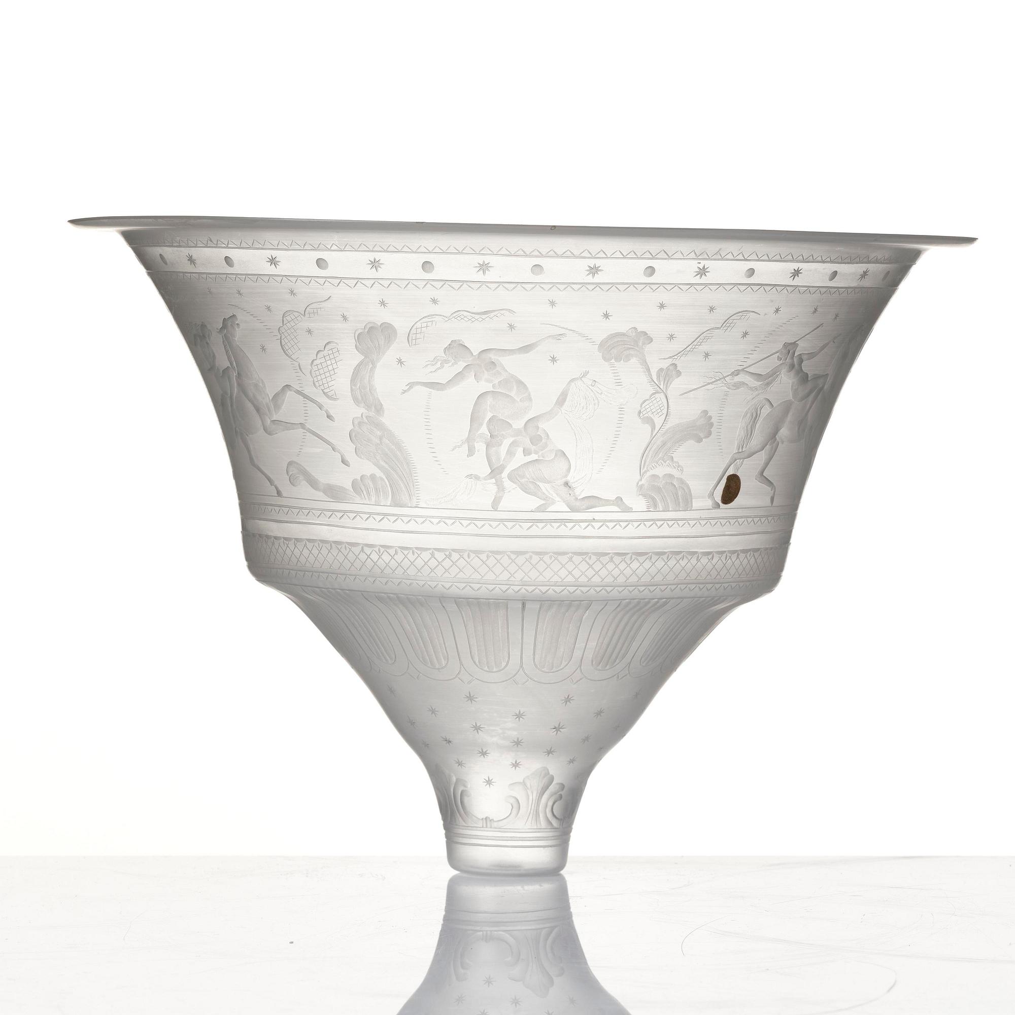 lampkupa, modell "165", Orrefors, 1920.