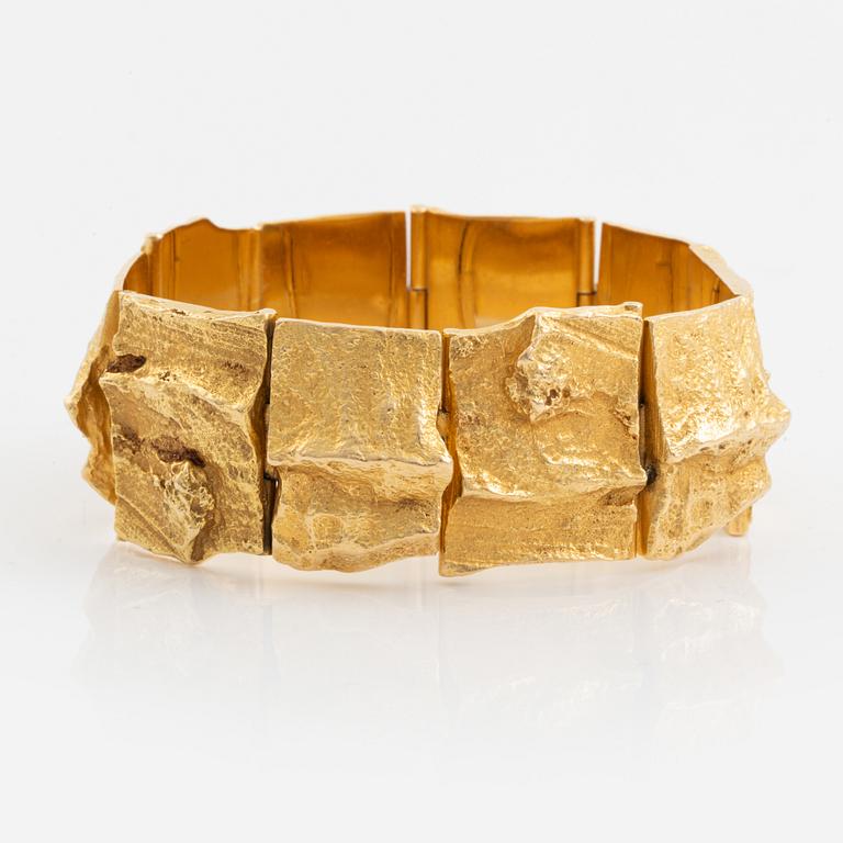 An 18K gold Lapponia bracelet design Björn Weckström "Golden Stream".