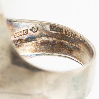Jan-Christer Lundqvist, ring, silver, Skövde 1997.