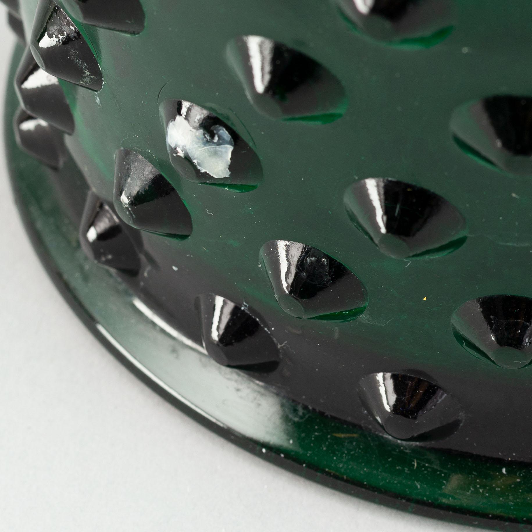 Josef Frank, two green glass flower pots, "Hortus", Svenskt Tenn, Sweden.