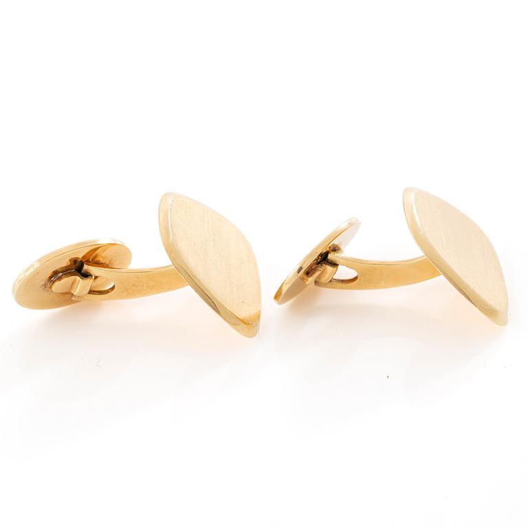 A pair of 18K gold cufflinks, Stockholm, 1962.