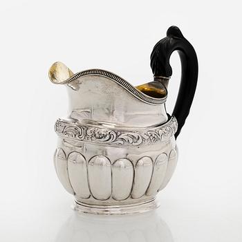 Henrik Qvarnberg, gräddsnäcka, silver, Viborg 1844.