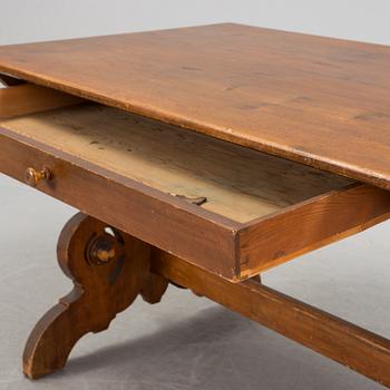A Swedish late 19th century pine wood table.