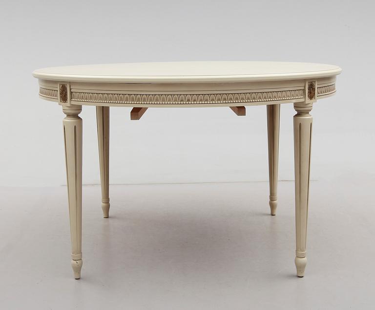 MATGRUPP, 7 delar, gustaviansk stil, 1900-talets andra hälft.