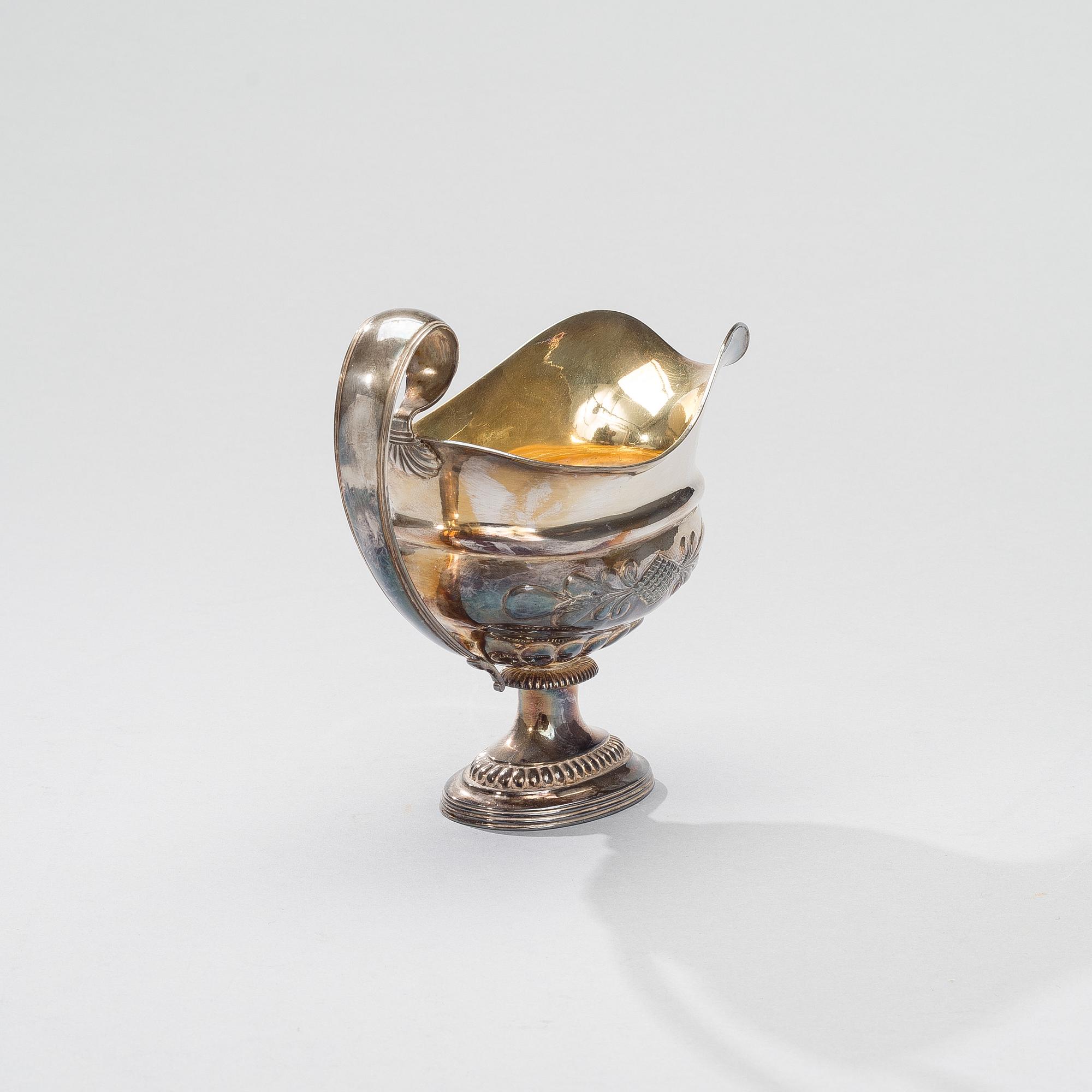 MAITOKANNU, hopeaa, Granstedt Porvoo 1810, paino 148 g.