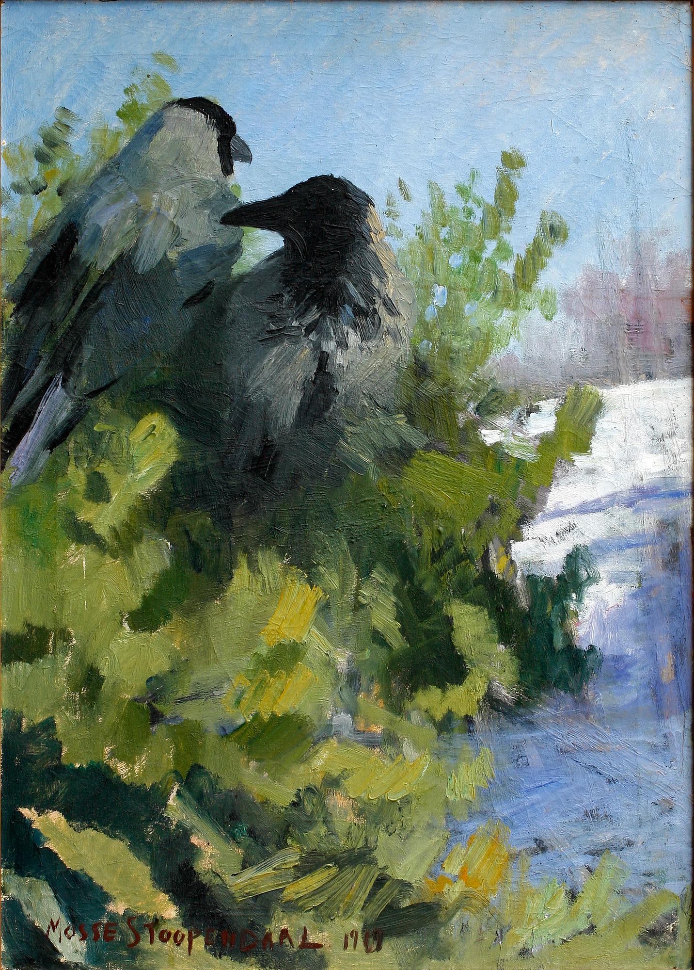 MOSSE STOOPENDAAL, olja på duk, sign o dat 1919.