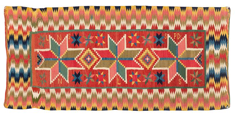 Åkdyna, rölakan, ca 108,5 × 50 cm, Oxie härad, signerad LNS SPD NLS, från omkring 1800-1825.