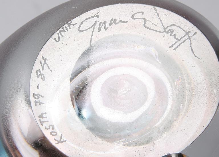 PARTI KONSTGLAS, 3 delar. Bla Sven Palmqvist samt Göran Wärff.