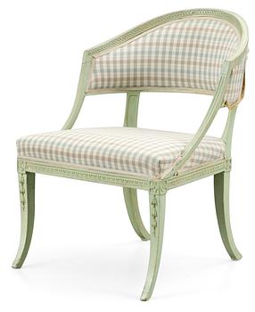 526. A late Gustavian armchair by E. Ståhl.
