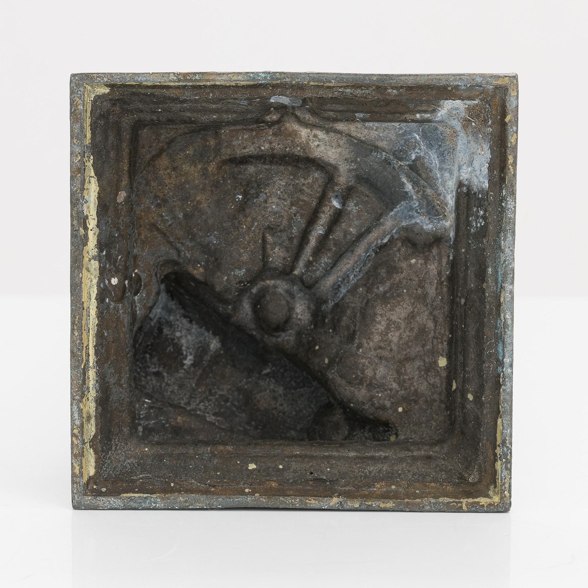 Skulptur, patinerad metallegering,  1900-tal.