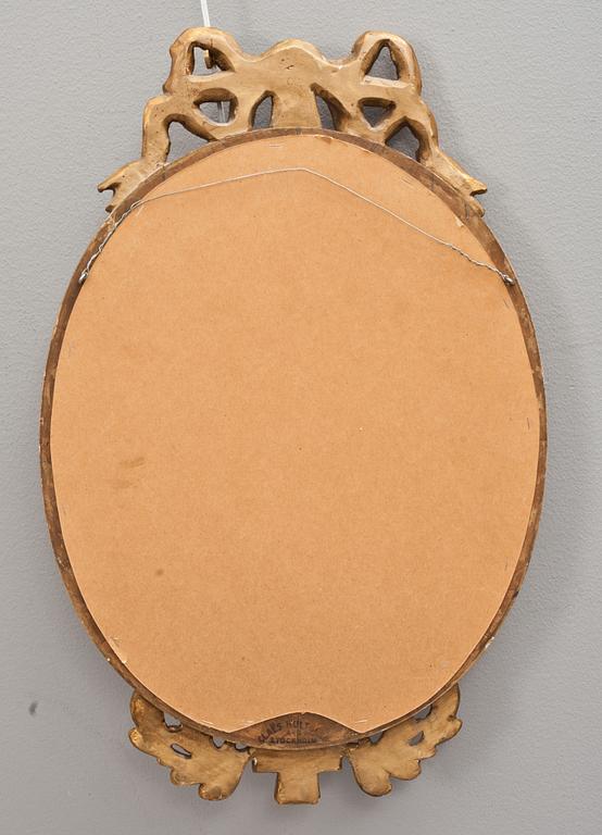 SPEGELLAMPETTER, ett par, gustaviansk stil, märkta Cläes Hultberg, Stockholm, 1900-talets första hälft.
