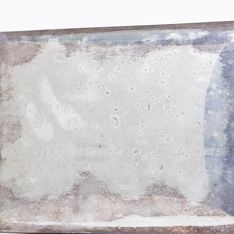 Cigarrskrin, silver, 1915.
