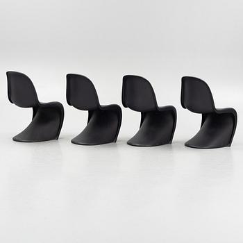 Verner Panton, stolar, 4 st, "Panton Chair", Vitra.