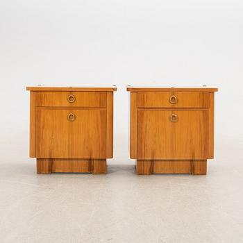 Sängbord, ett par, 1900-talets mitt.