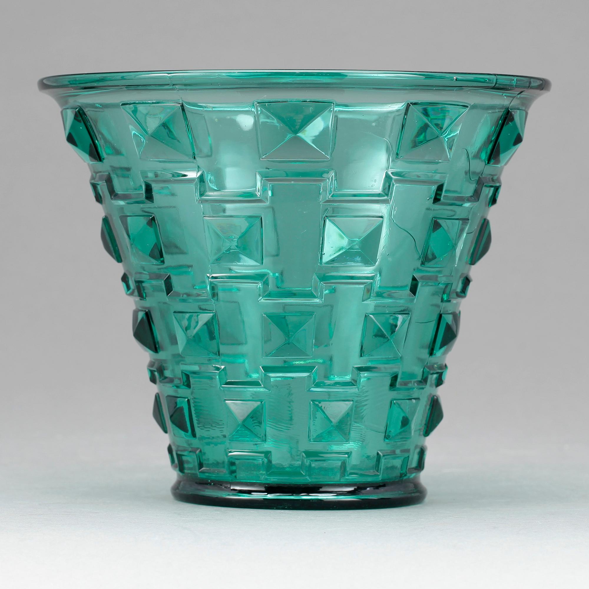 SKÅL, pressglas, Simon Gate, Orrefors, 1930-tal.