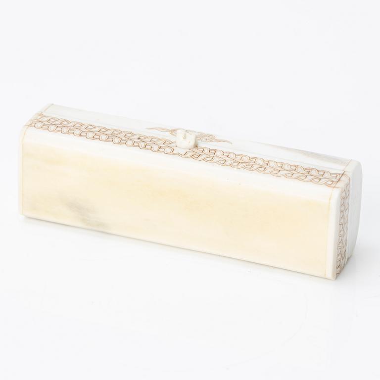 Bertil Fällman jewellery knife in box, signed, 1990s.