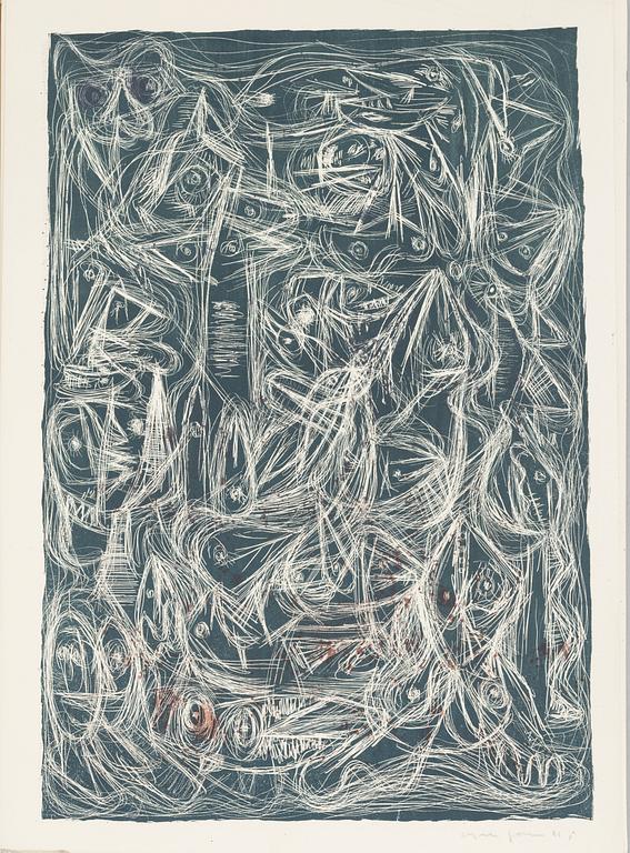 Asger Jorn, Folder with 7 lithographs from: "8 Lithographs".