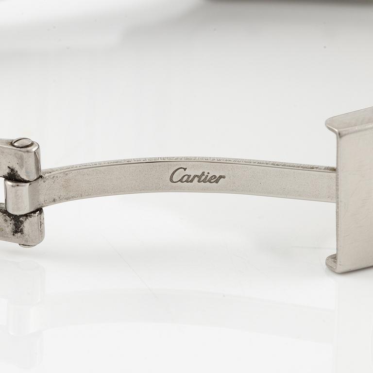 Cartier, Santos Galbée, armbandsur, 29 x 29 (41) mm.