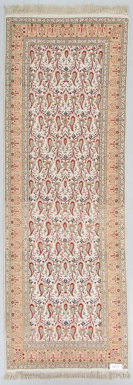 A silk runner, probably Turkey ca 284 x 99 cm.
