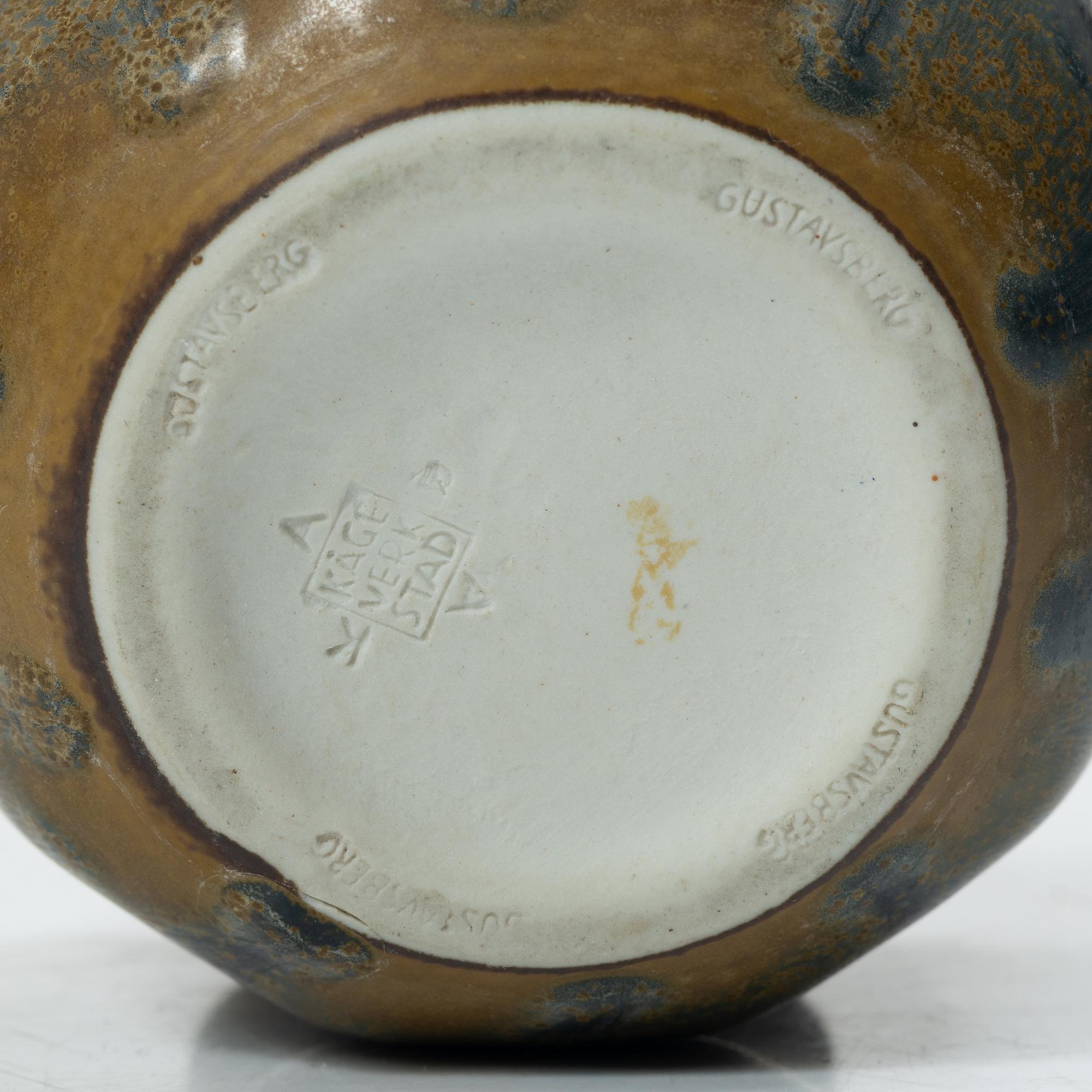 Kåge Verkstad, four ceramic pieces, Gustavsberg, Sweden, 1957-61.
