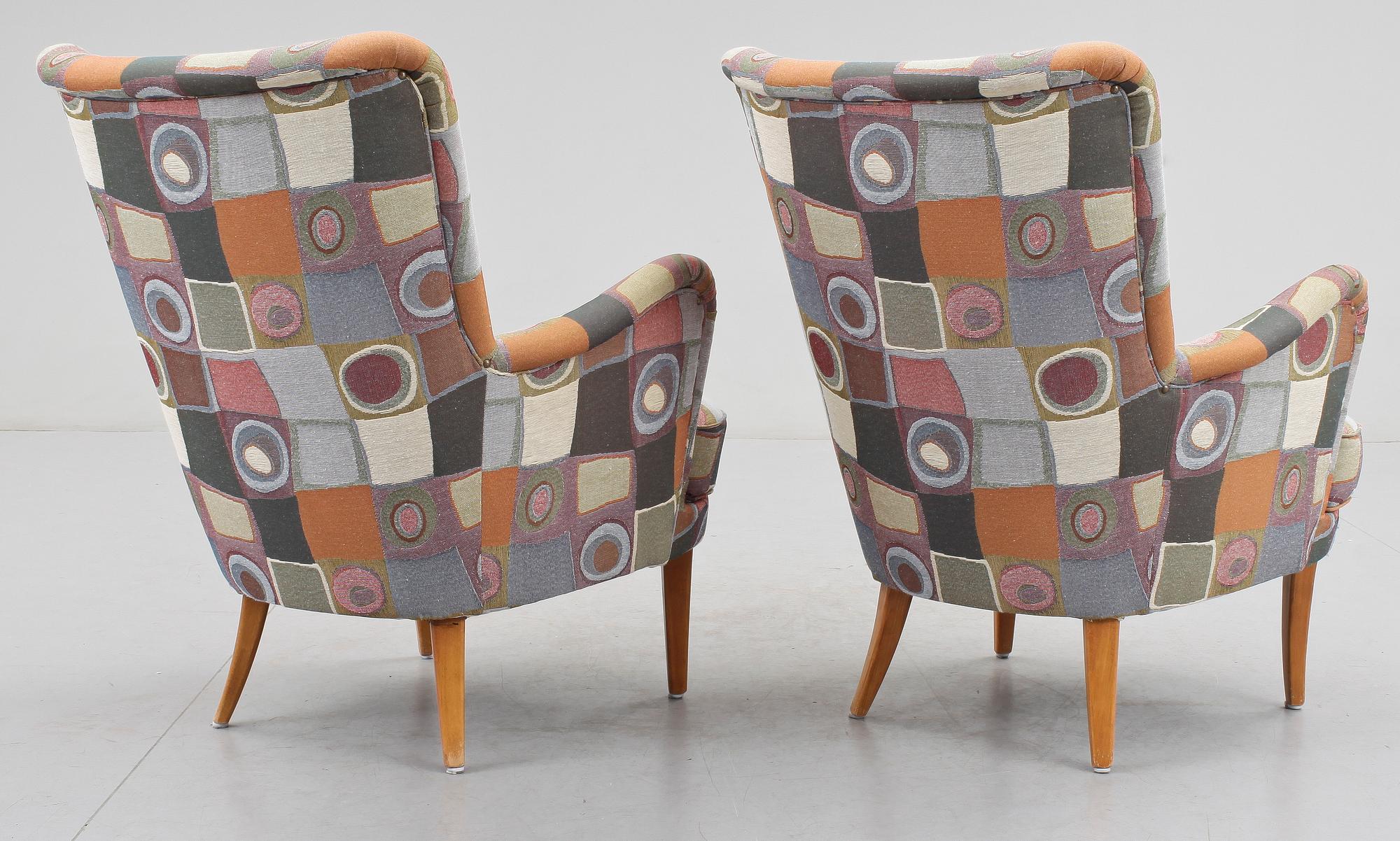 FÅTÖLJER, "Stora Furulid", Carl Malmsten.