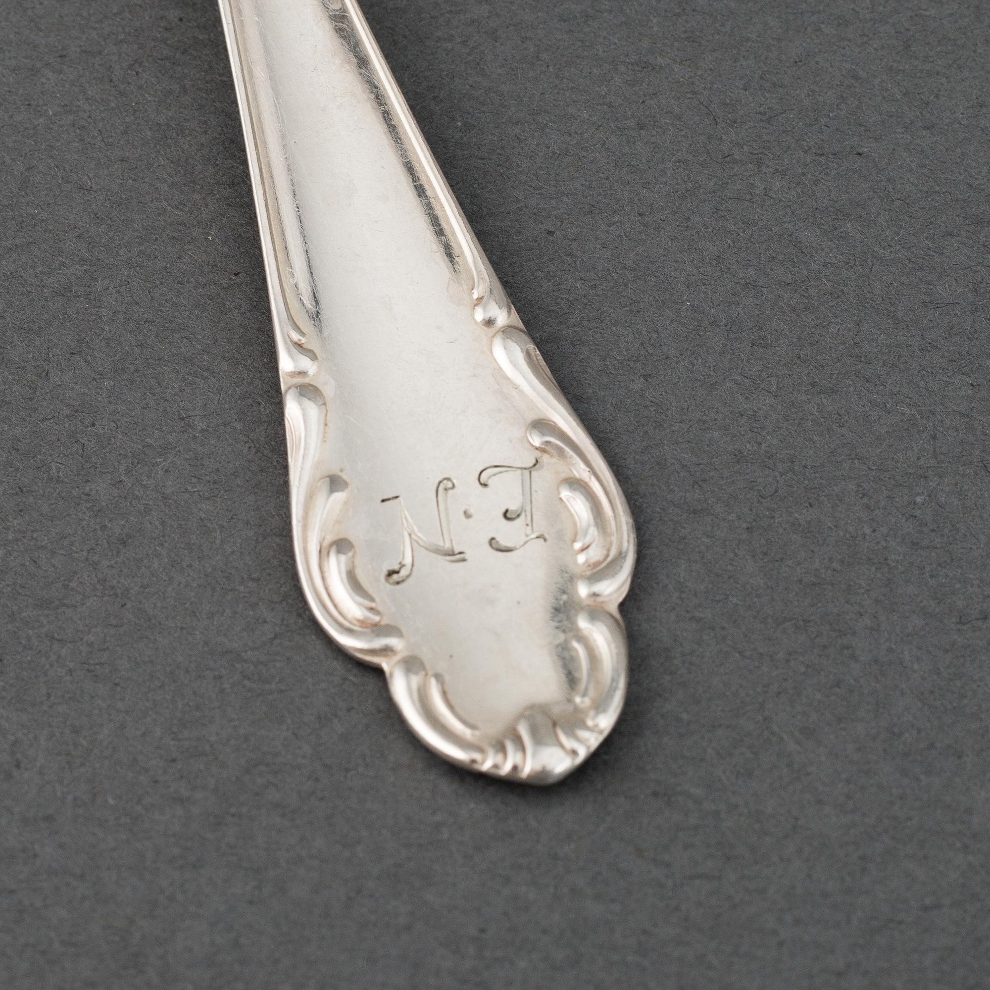 A part 'Haga' silver cutlery, marked JLH, 20th century (103 pieces).