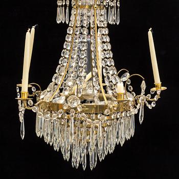 A mid 20th century Gustavian style chandelier.