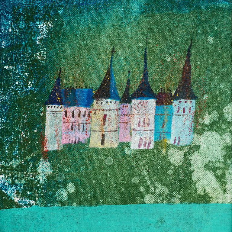 MADELEINE PYK, Olja på duk/pannå, signerad M. Pyk. Utförd 1978.