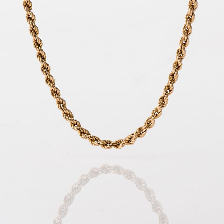 HALSKED, 14K guld. Vikt ca 14,3 g.
