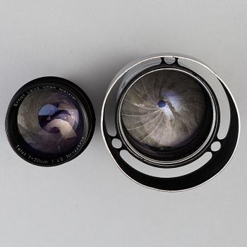 LEICA IIIf, 1950-51, with several objectives and acessoaries.